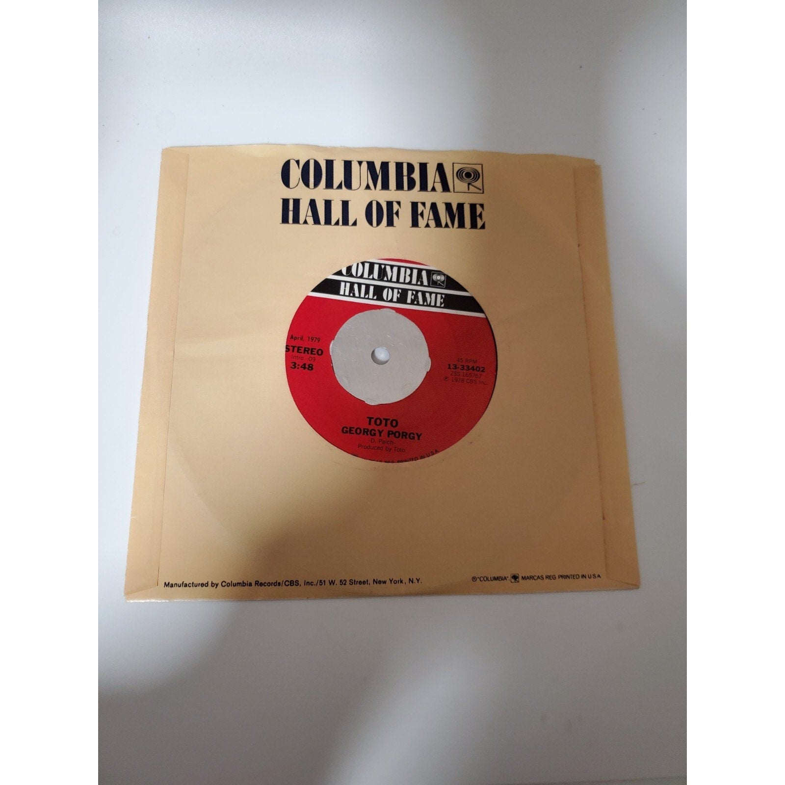 Toto - I'll Survive the Love - 45RPM Record - Singles