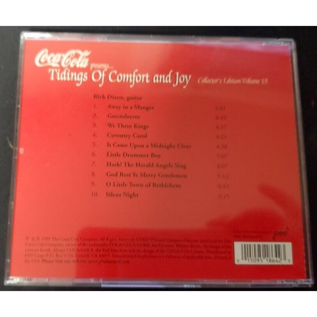 Coca Cola Tidings of Comfort and Joy Christmas Carols 1999 CD