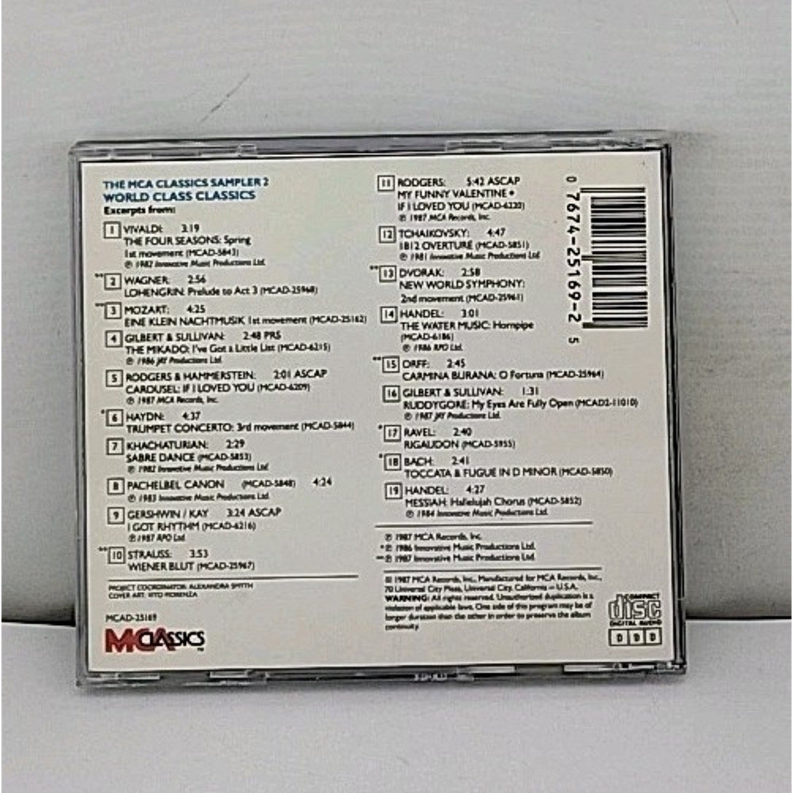 World Class Classics - The MCA Classics Sampler CD