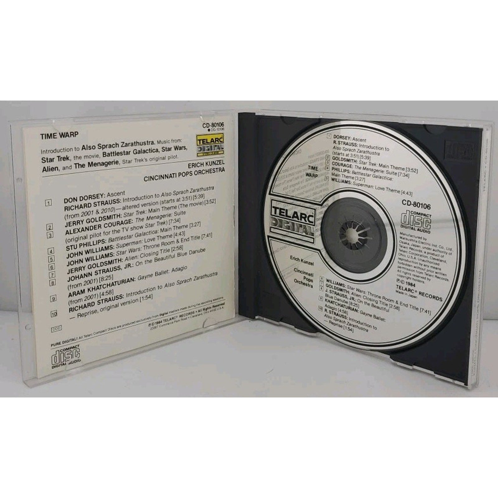 Time Warp by Erich Kunzel (Conductor) (CD, Oct-1990, Telarc Distribution)