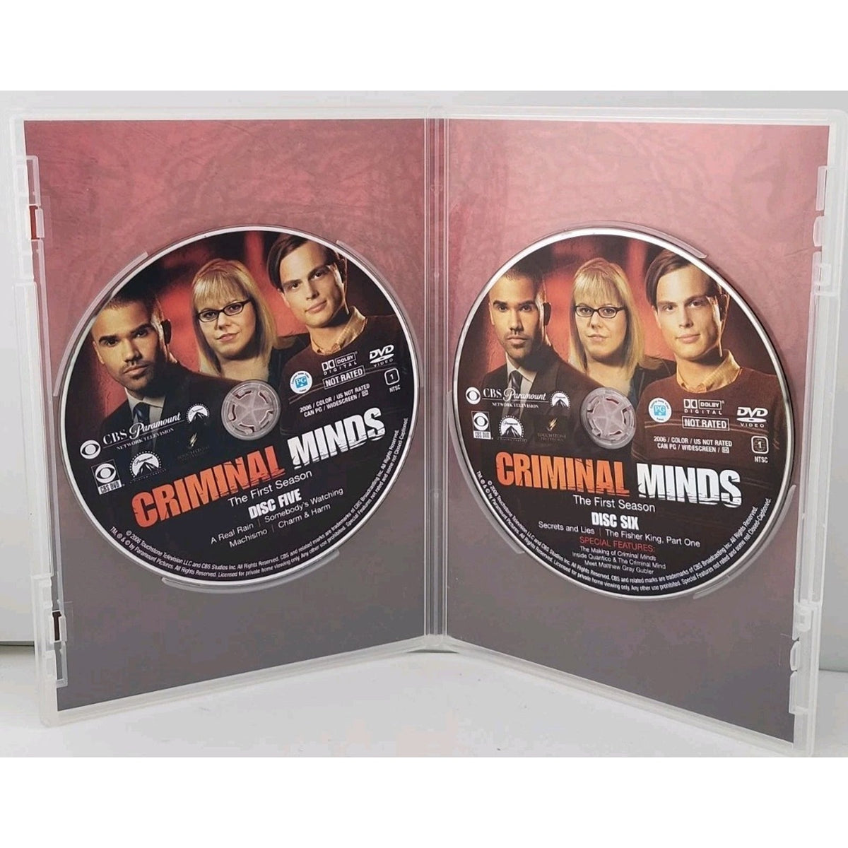 Criminal Minds: Season 1 (DVD, 2005) *Discs 5 & 6 Only*