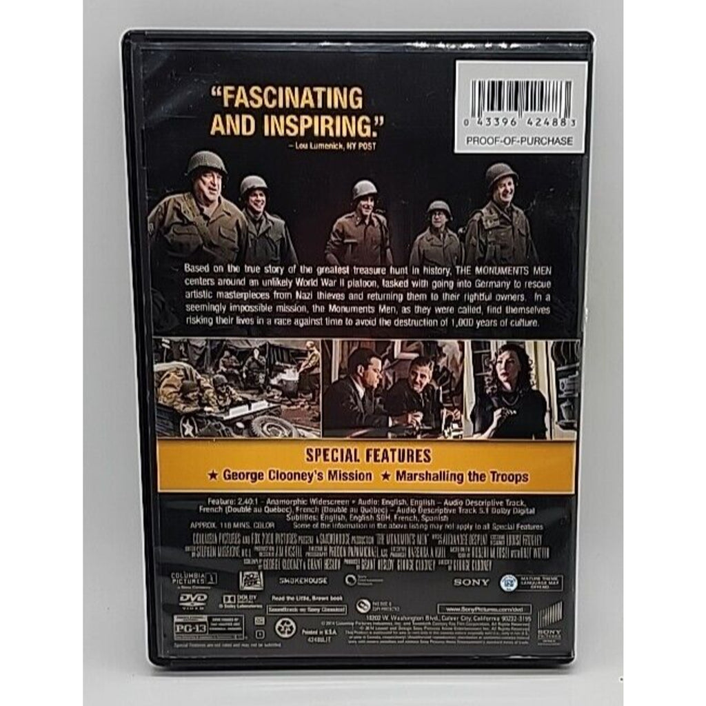The Monuments Men (DVD, 2014)