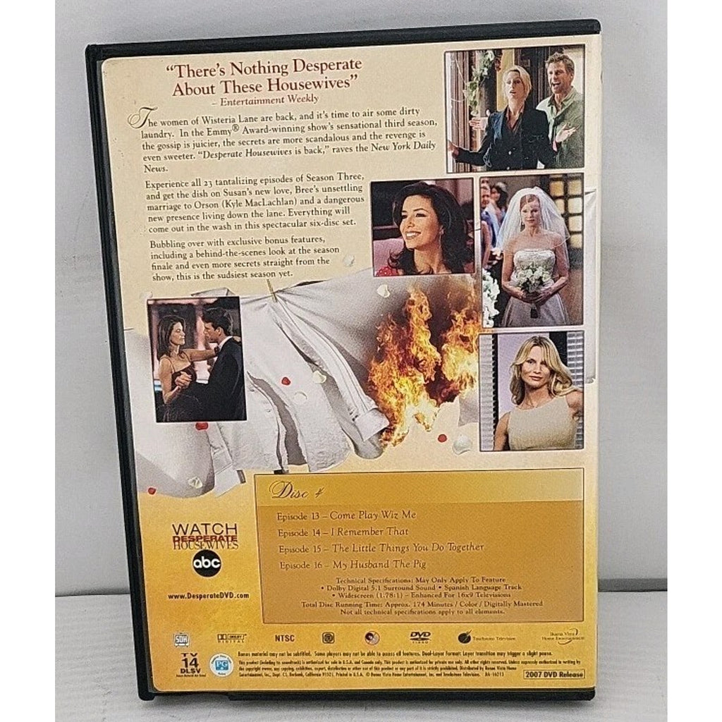 Desperate Housewives The Dirty Laundry Edition Season 3 Disc 4 - Episode 13 - 16