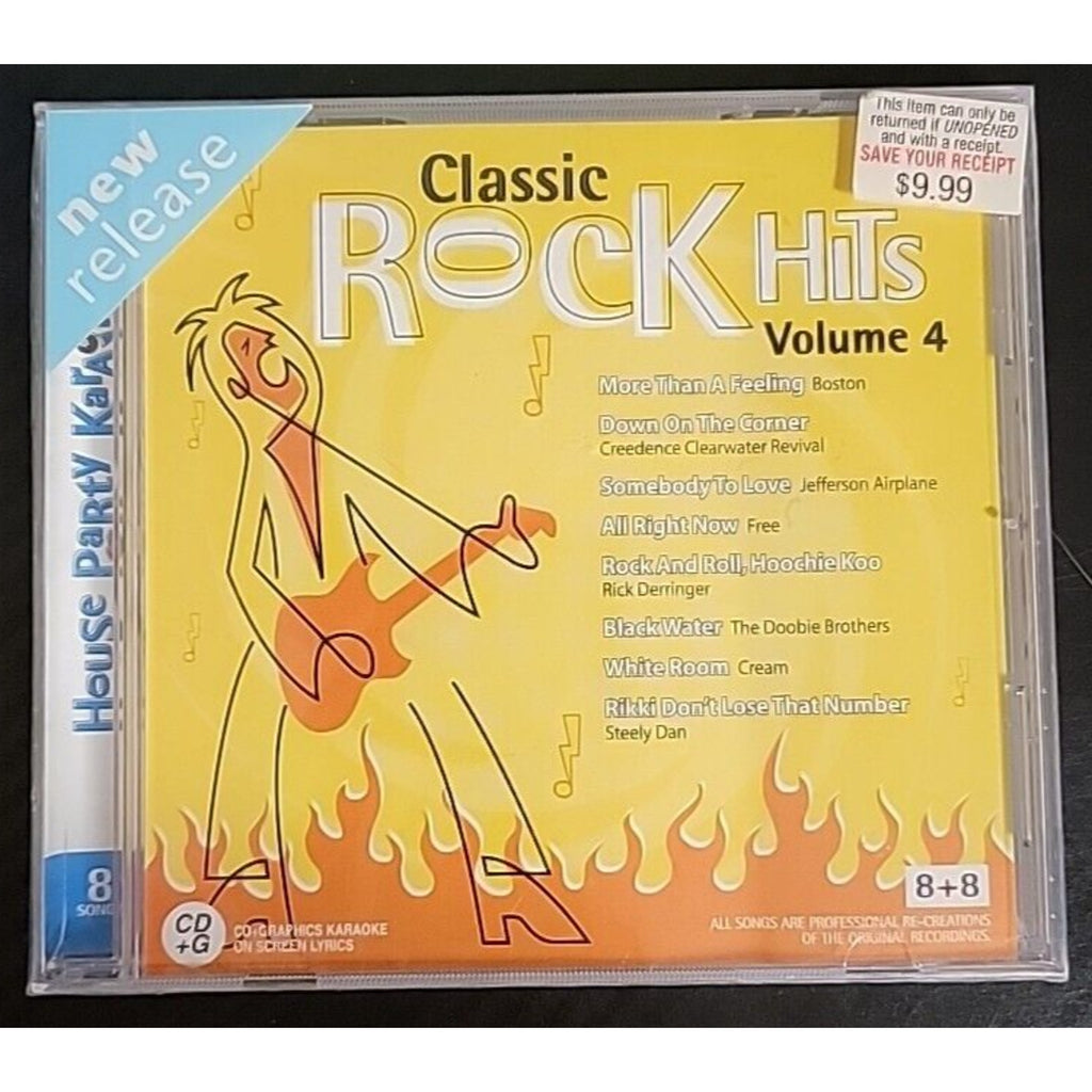 House Party Karaoke Classic Rock Hits Vol 4 CD *Brand New*