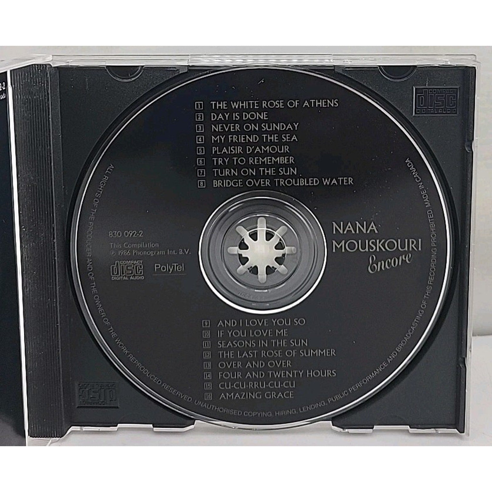 Encore by Nana Mouskouri (CD, 2004)