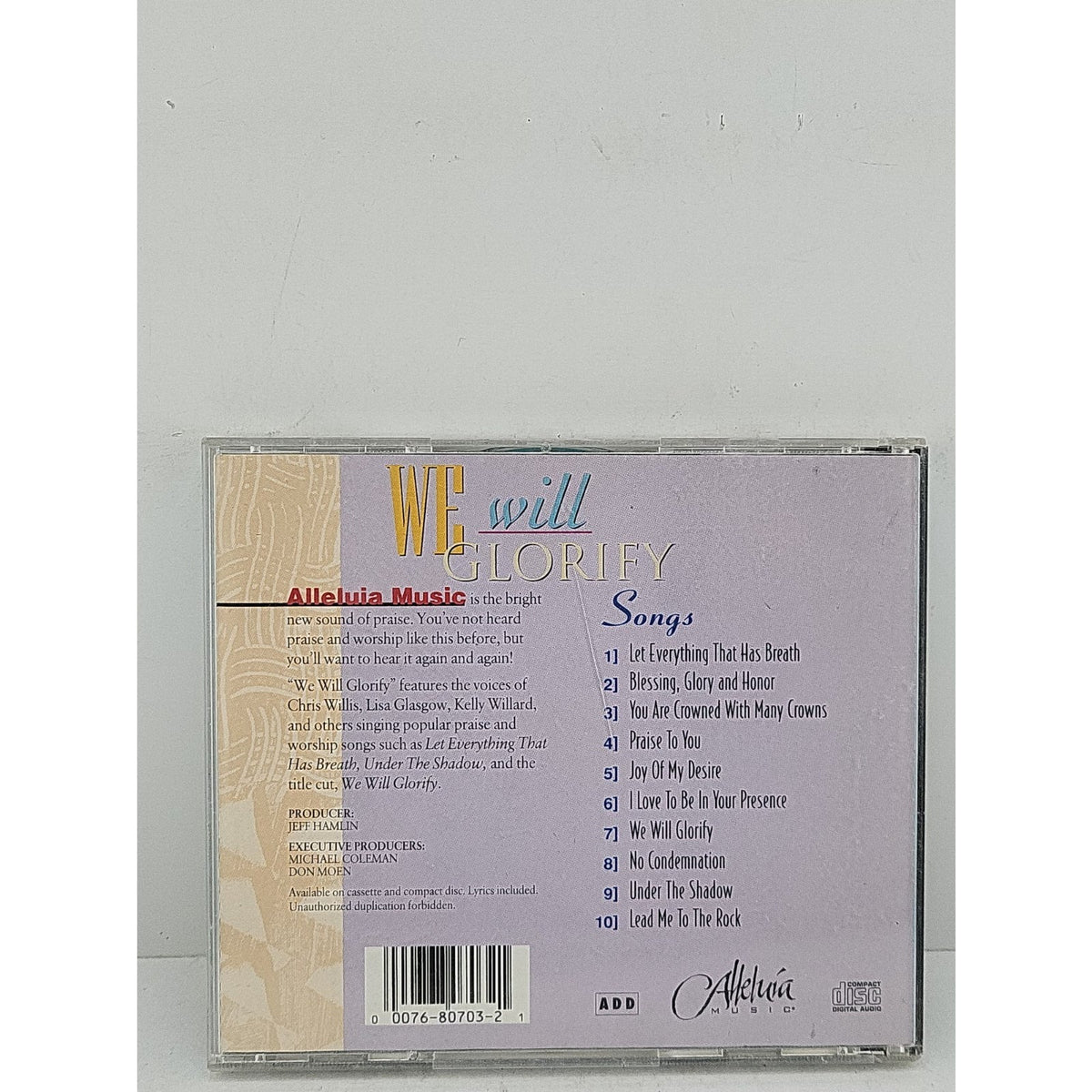 We Will Glorify Alleluia Music CD