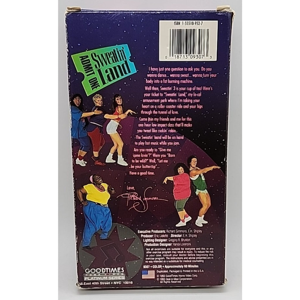 Richard Simmons Sweating To The Oldies 3 Aerobic Exercise VHS