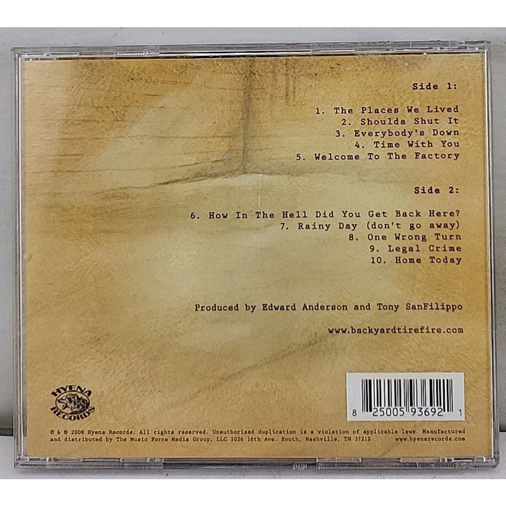 Places We Lived by Backyard Tire Fire (CD, 2008)
