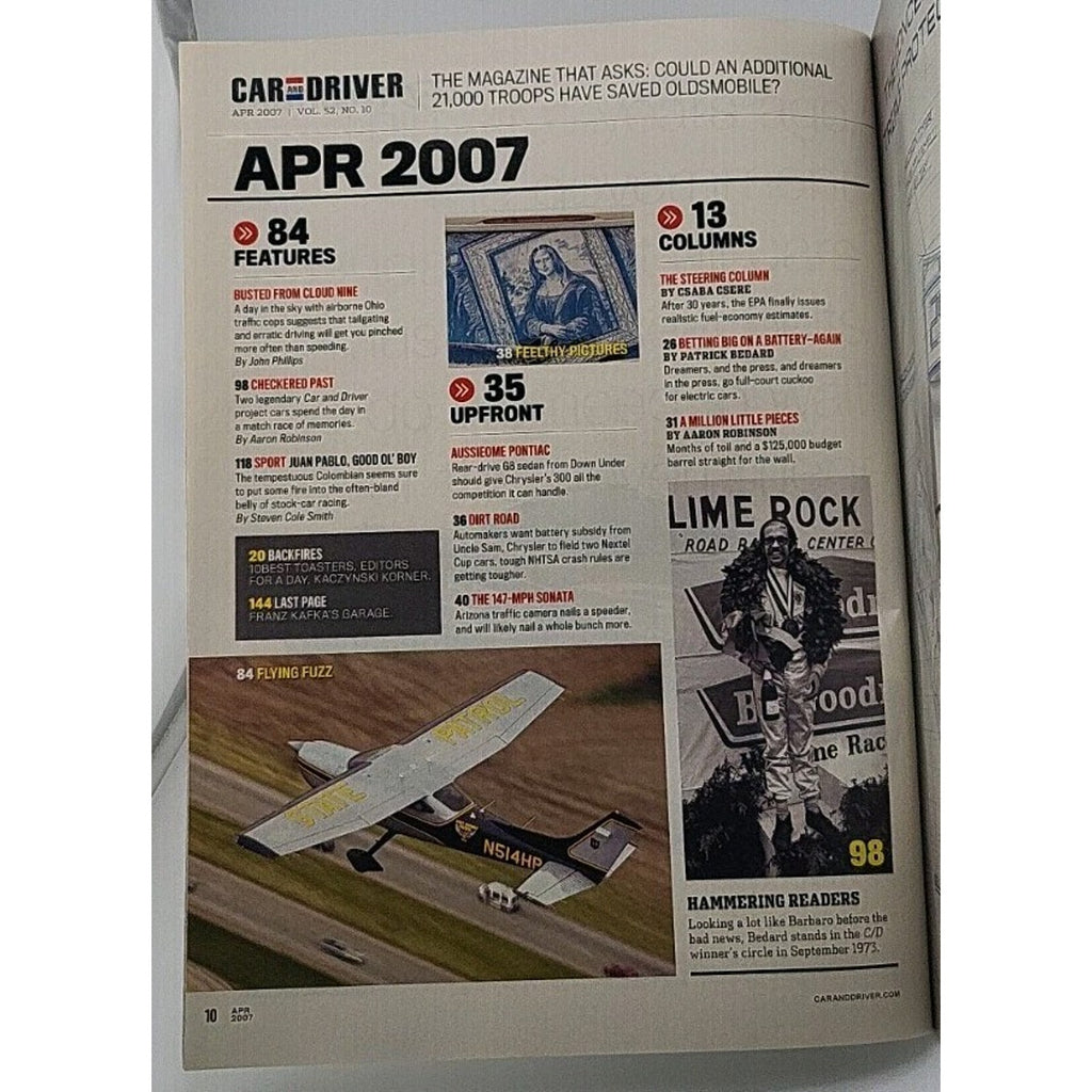Car And Driver Magazine - April 2007 - Vol. 52 No. 10