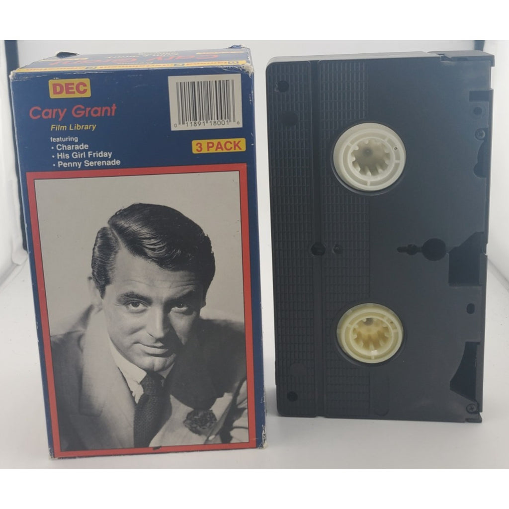 Cary Grant 3 - Pack - Charade / His Girl Friday / Penny Serenade (VHS)