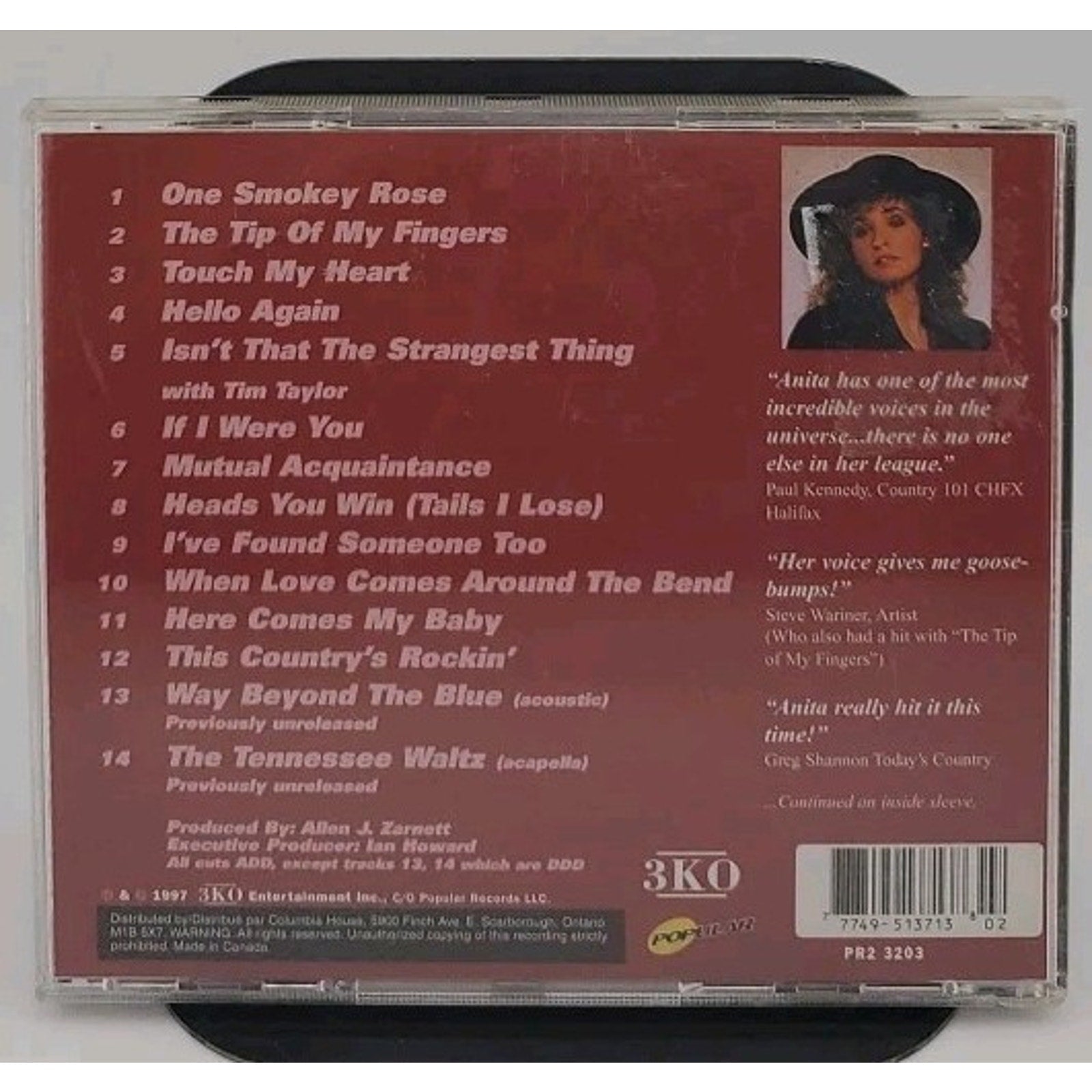 Anita Perras - One Smokey Rose - The Greatest Hits Collection CD