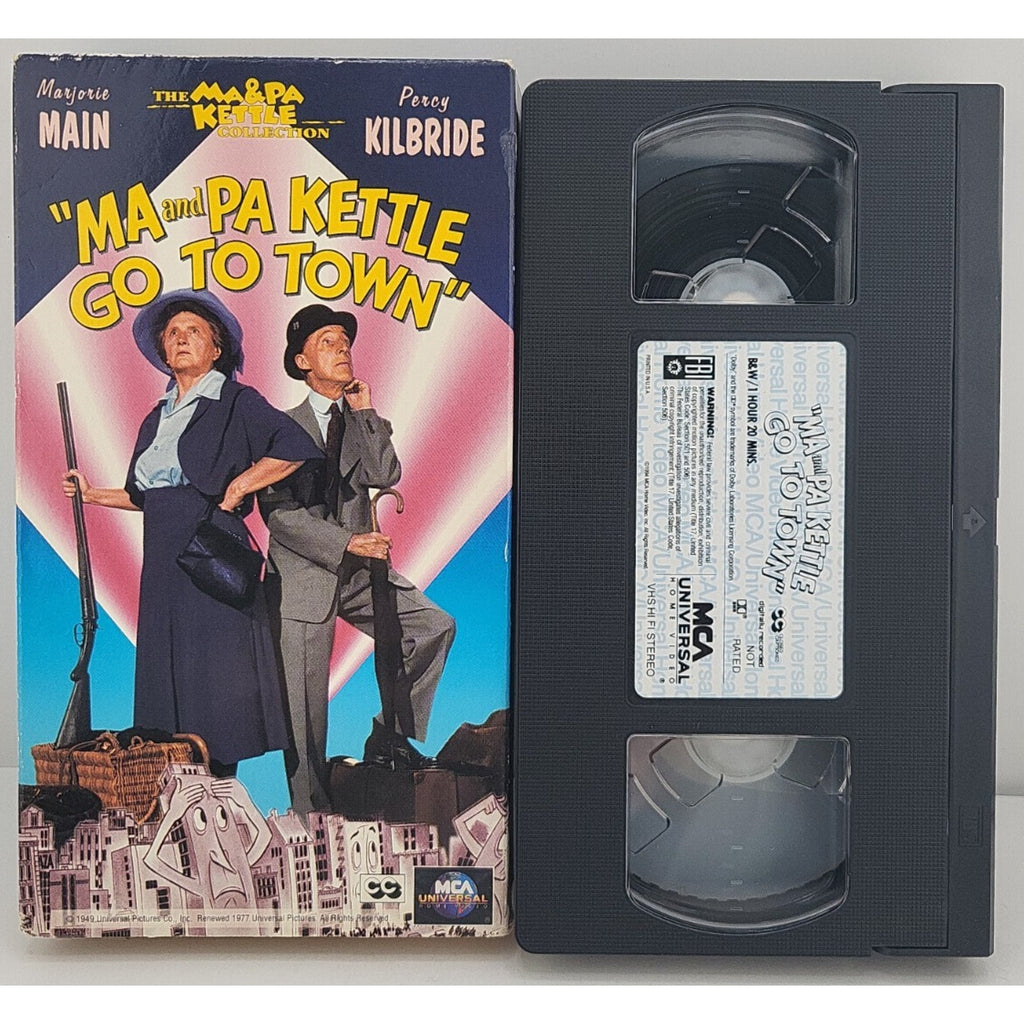 Ma and Pa Kettle Go to Town (VHS, 1994)
