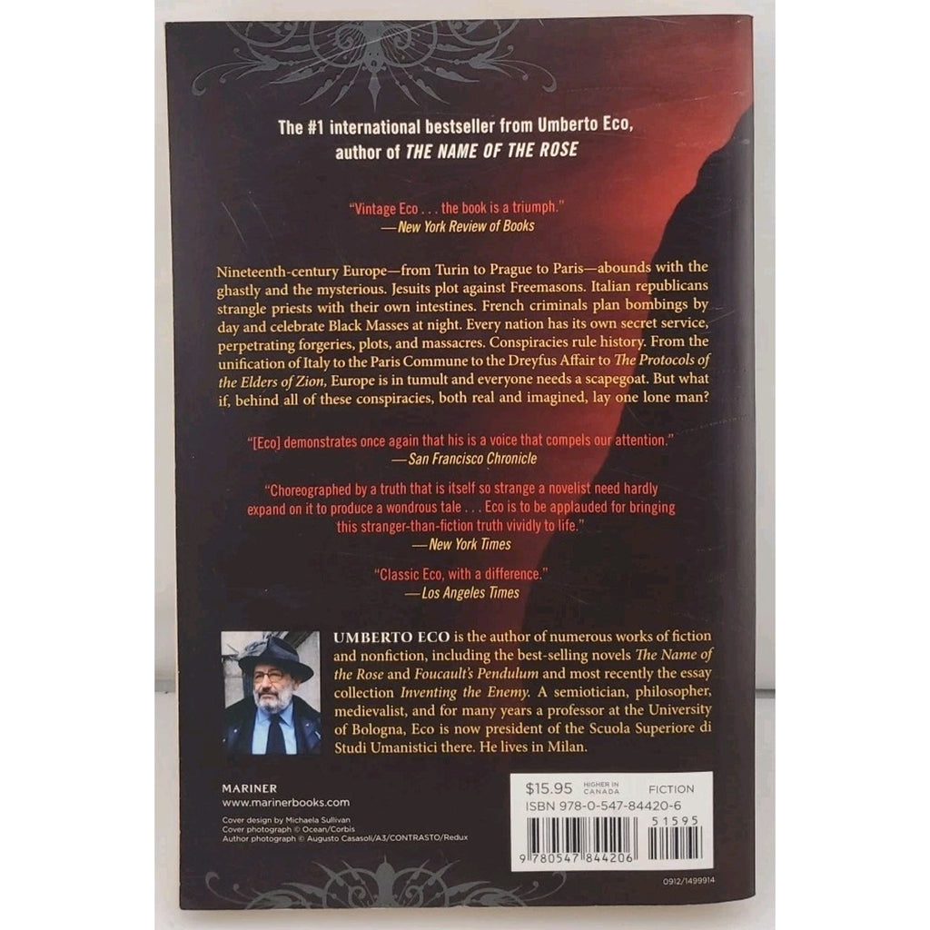 Prague Cemetery by Umberto Eco (2012, Trade Paperback)