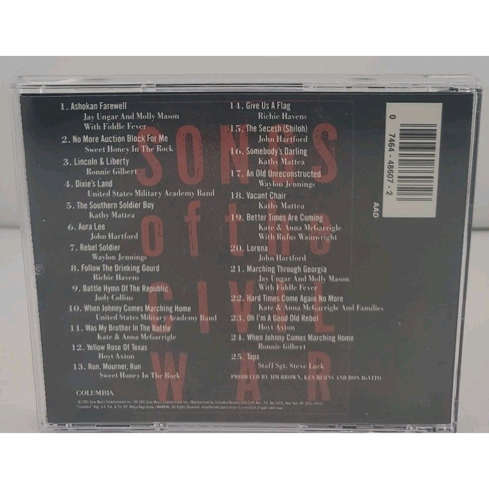 Songs of the Civil War (Original Soundtrack) by Various (CD)