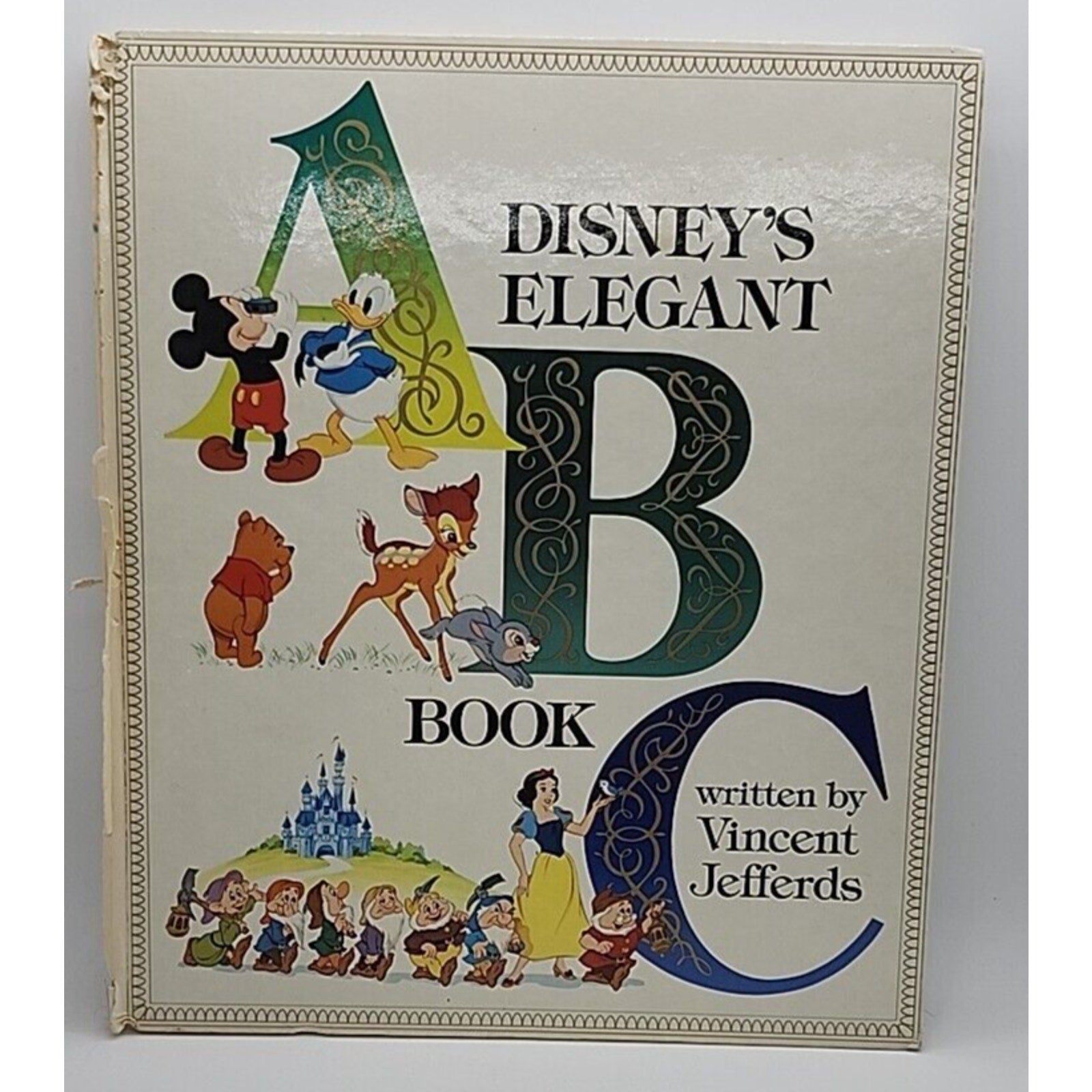 Disney Children’s Book - Elegant ABC’s - Mickey Mouse Donald Duck Snow White