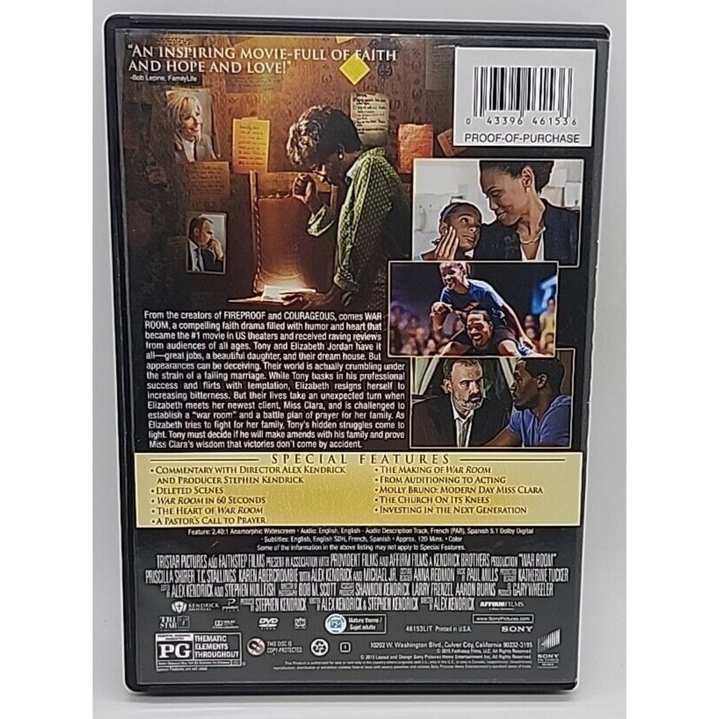 War Room (DVD, 2015)