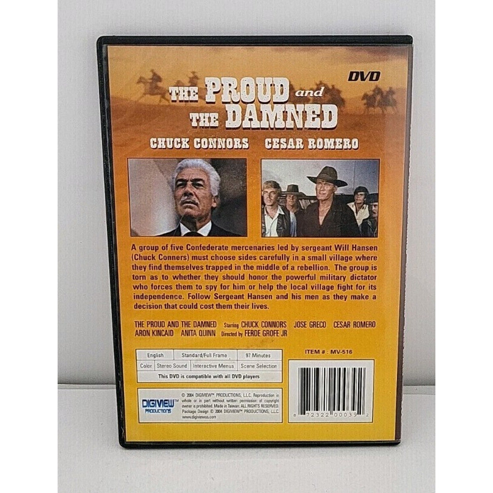 The Proud and the Damned (DVD 2004) Chuck Connors