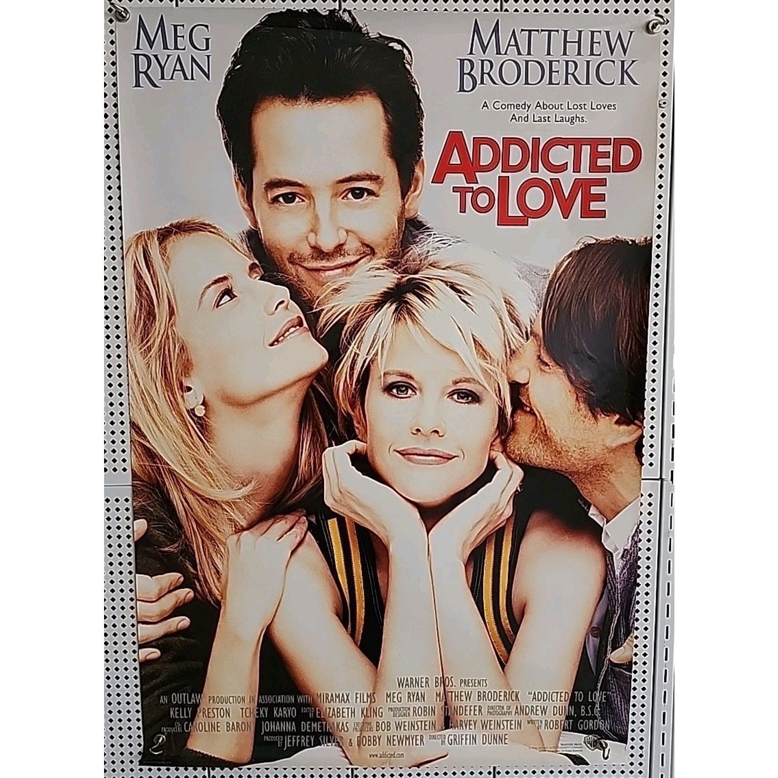Addicted To Love 1997 Movie Poster 27x40 Matthew Broderick, Meg Ryan
