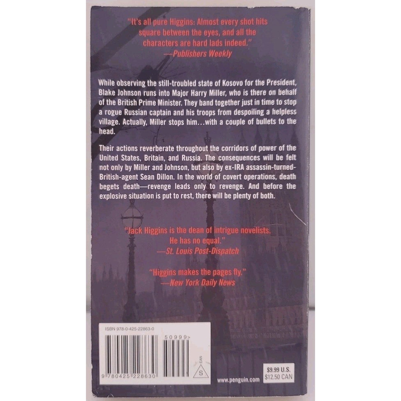 Rough Justice by Jack Higgins (2009, Mass Market)