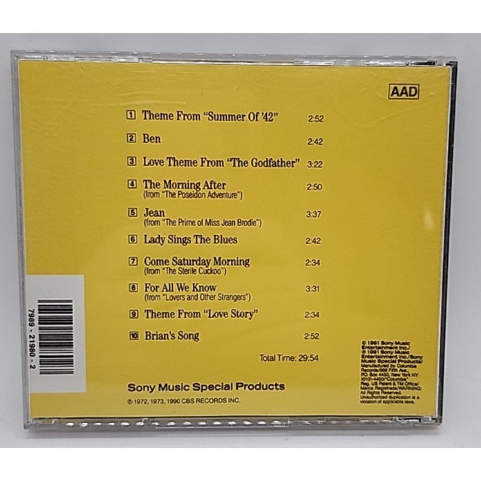 Plays Great Songs from the Movies by Peter Nero (CD, Dec-1995, Sony Music)