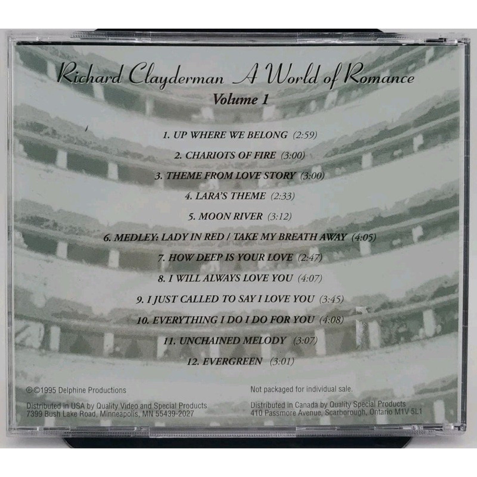 Richard Clayderman - A World Of Romance - Volume 1 - Cd
