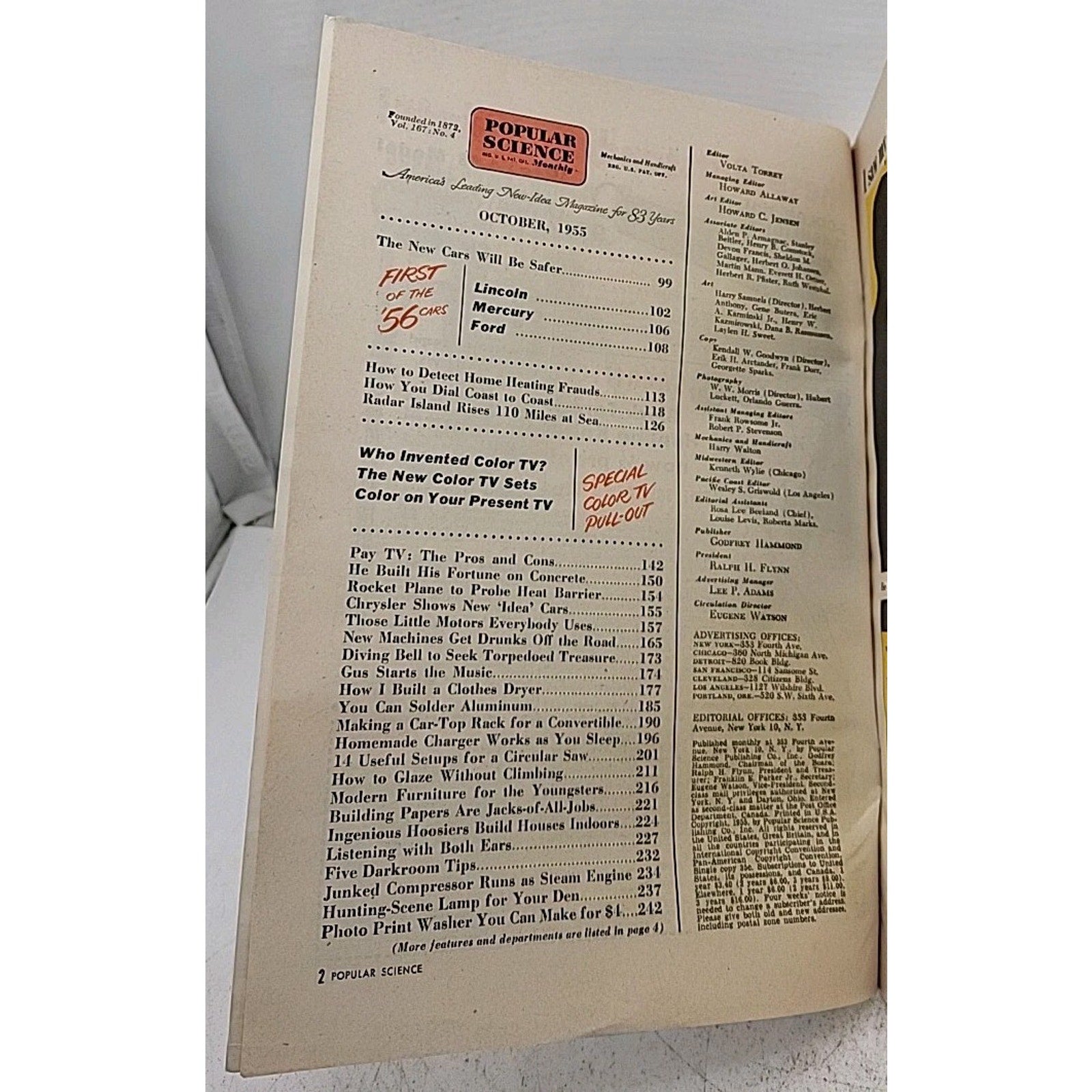 Popular Science Monthly - October 1955 - Vol. 167 No. 4