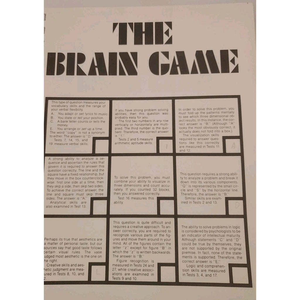 The Brain Game Rita Aero, Elliot Weiner Paperback