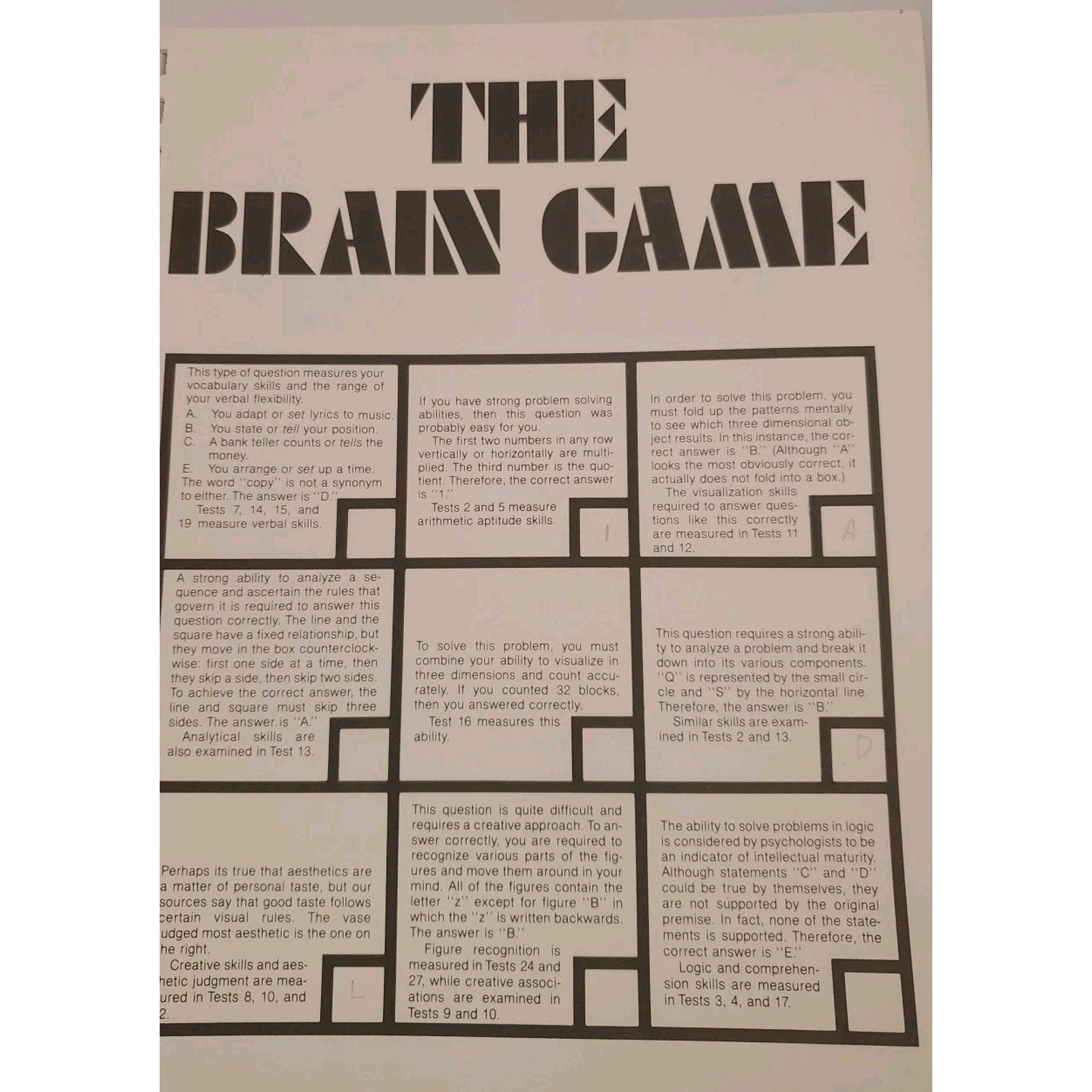 The Brain Game Rita Aero, Elliot Weiner Paperback
