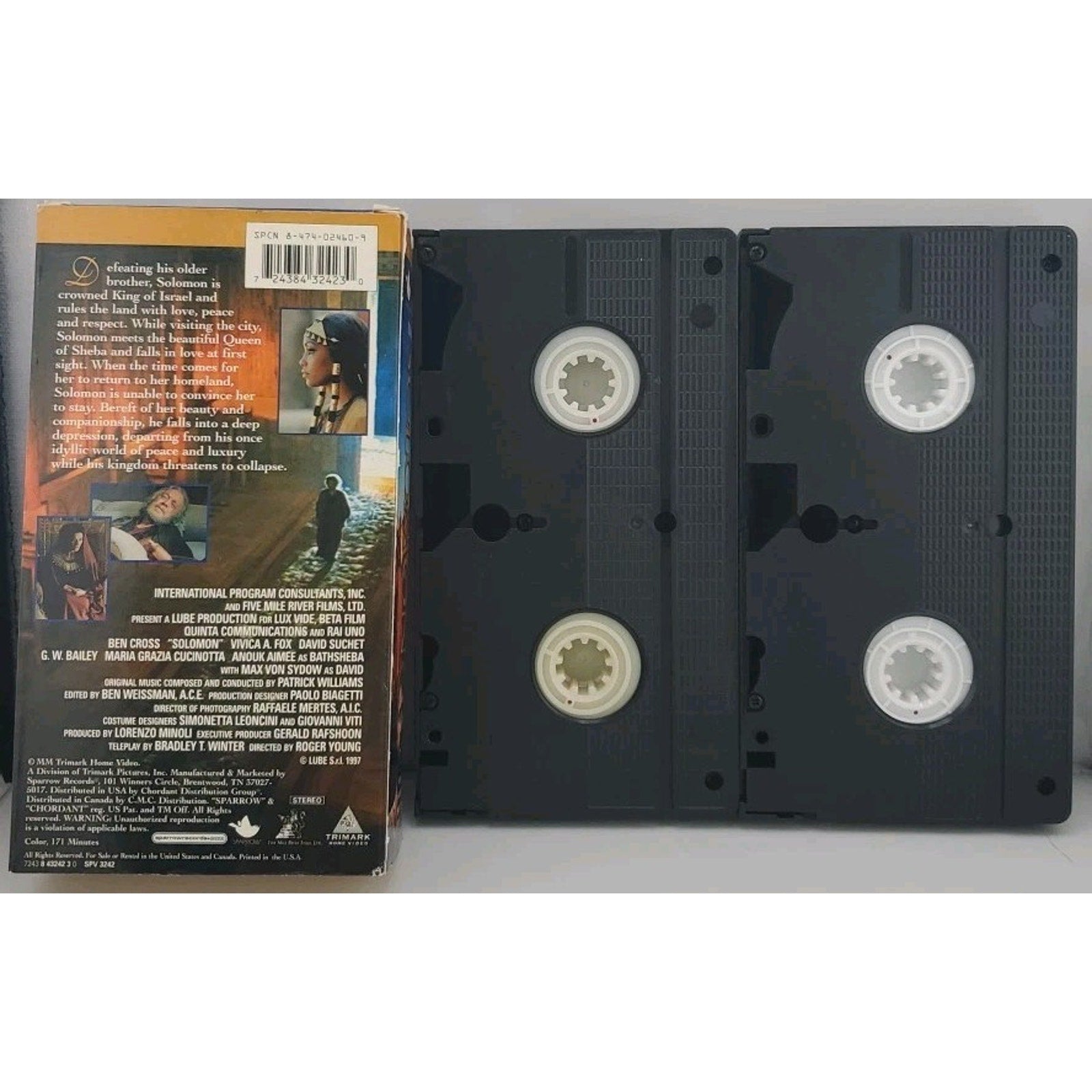 The Bible: Solomon (VHS, 2000) Ben Cross/Vivica A. Fox/Max Von Sydow
