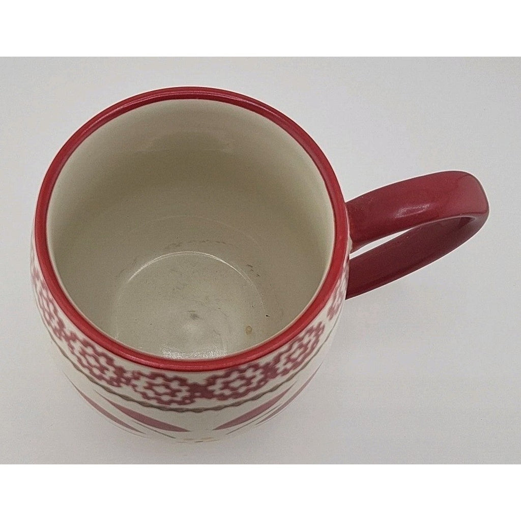 Temp-tations by Tara Old World Cranberry 14oz Mugs Set of 4