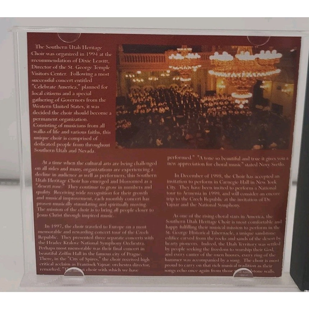 Southern Utah Heritage Choir Come Unto Him CD 1998