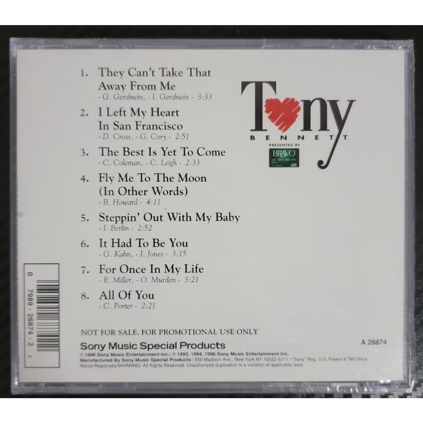 Tony Bennett: The BRAVO Card Collection (CD) *Brand New*