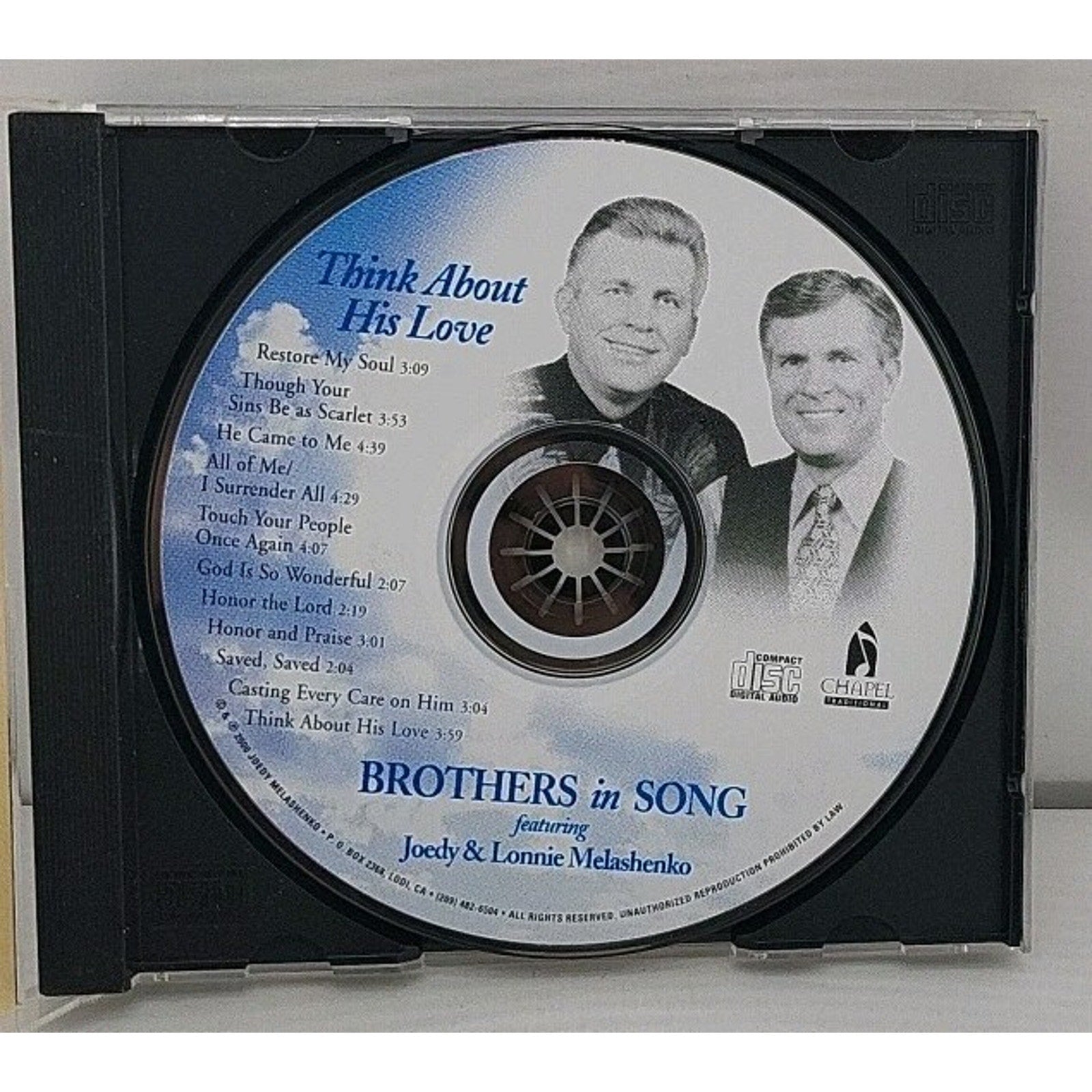 Brothers In Song featuring Joedy & Lonni : Think About His Love CD