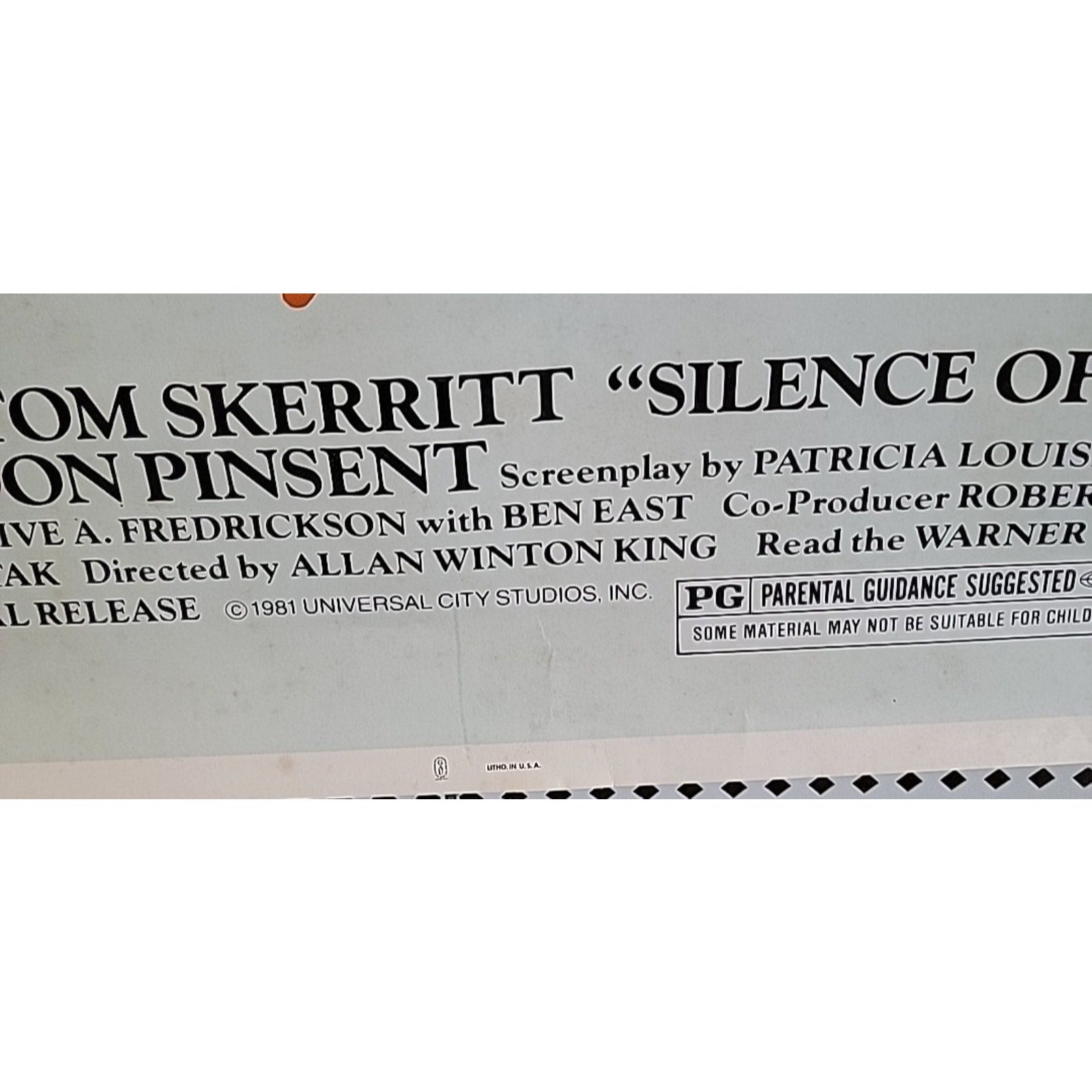 Silence of the North Original Movie Poster (1981) 27x41 Ellen Burstyn