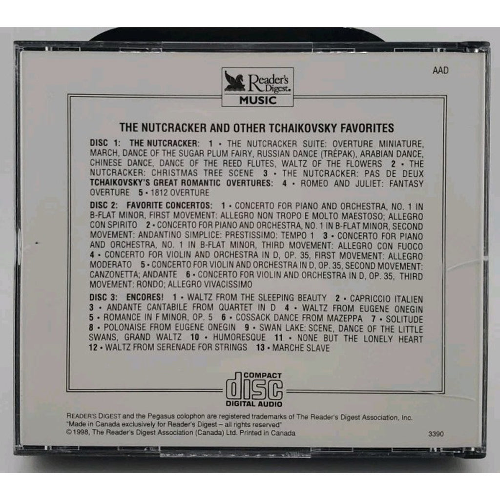 The Nutcracker and Other Tchaikovsky Favorites, Reader's Digest CD 2011 3 Discs