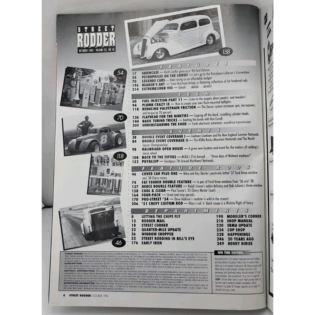 Street Rodder Magazine - October 1994 - Vol. 23 No. 10