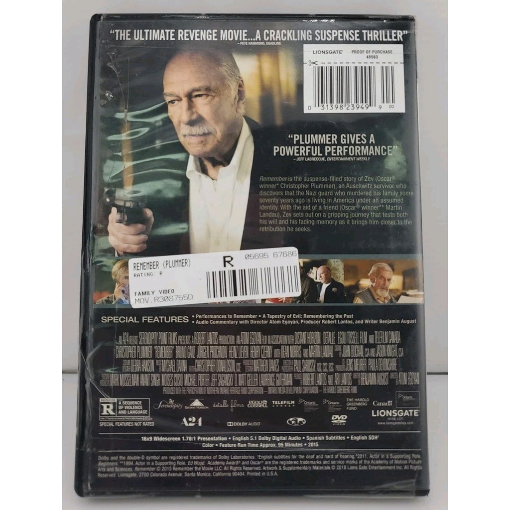 Remember (DVD, 2015)