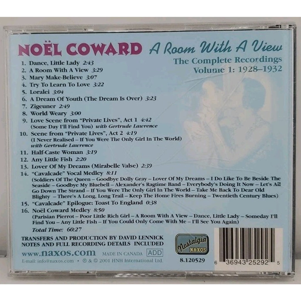 Coward, Noel - A Room With a View: Complete Recordings (CD)