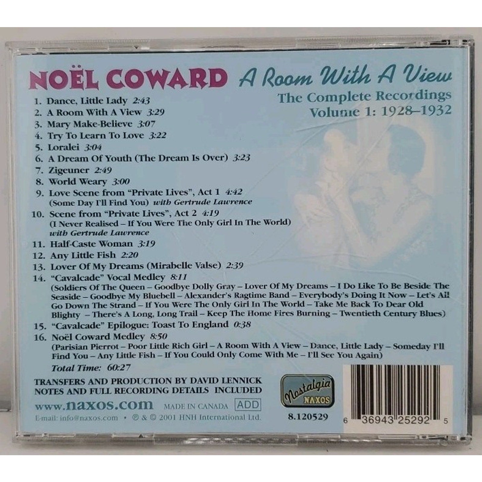 Coward, Noel - A Room With a View: Complete Recordings (CD)