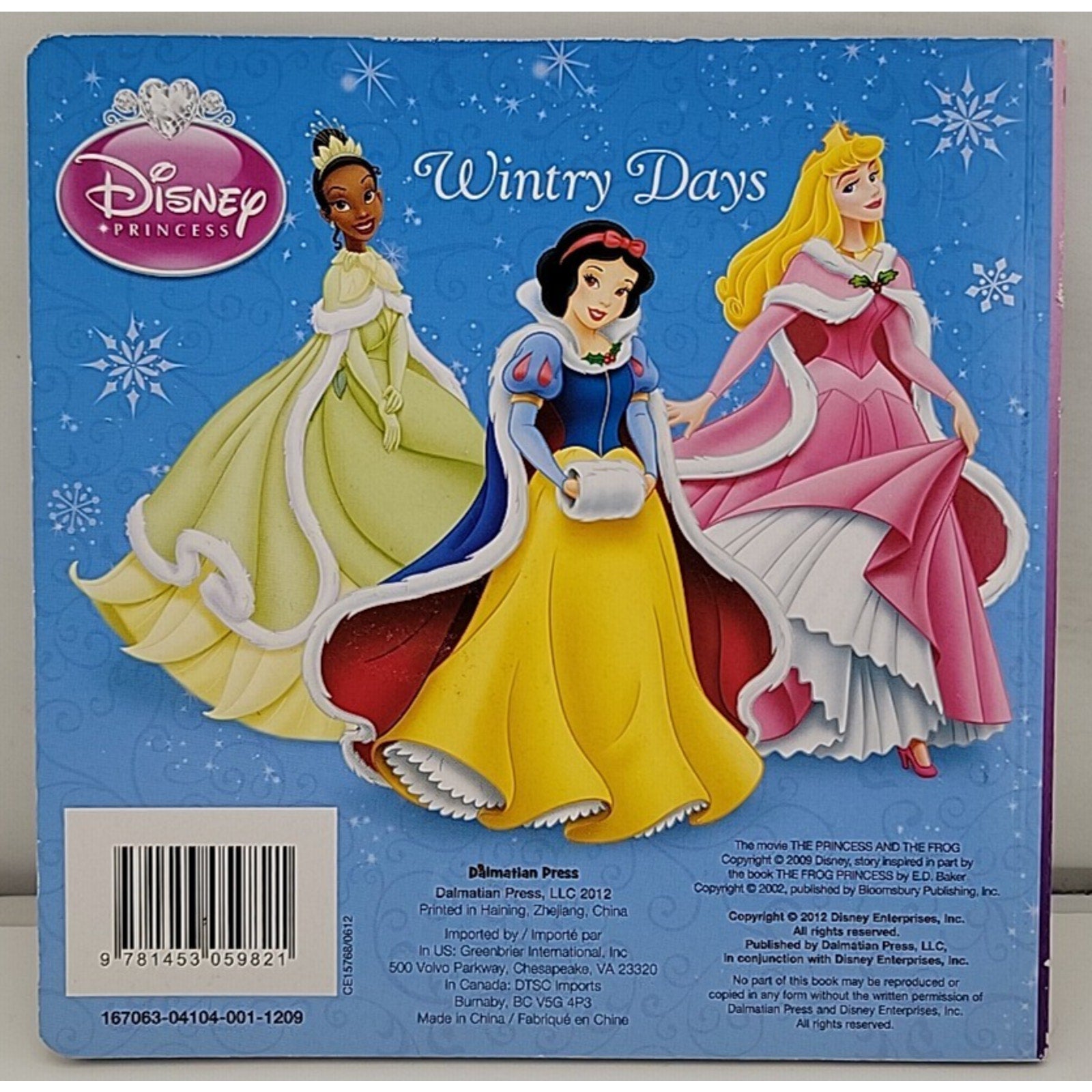 Disney Princess Wintry Days - Board Book By Disney Enterprises