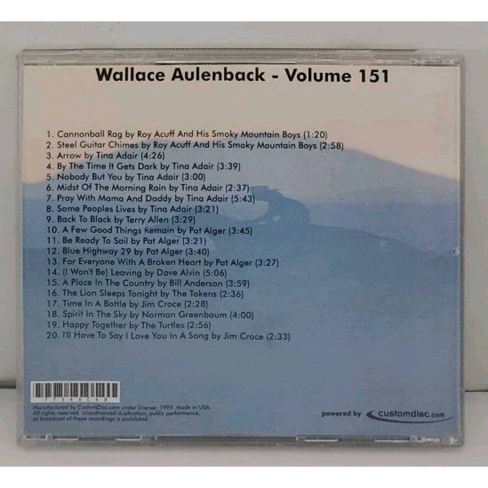 Wallace Aulenback Volume 151 CDr
