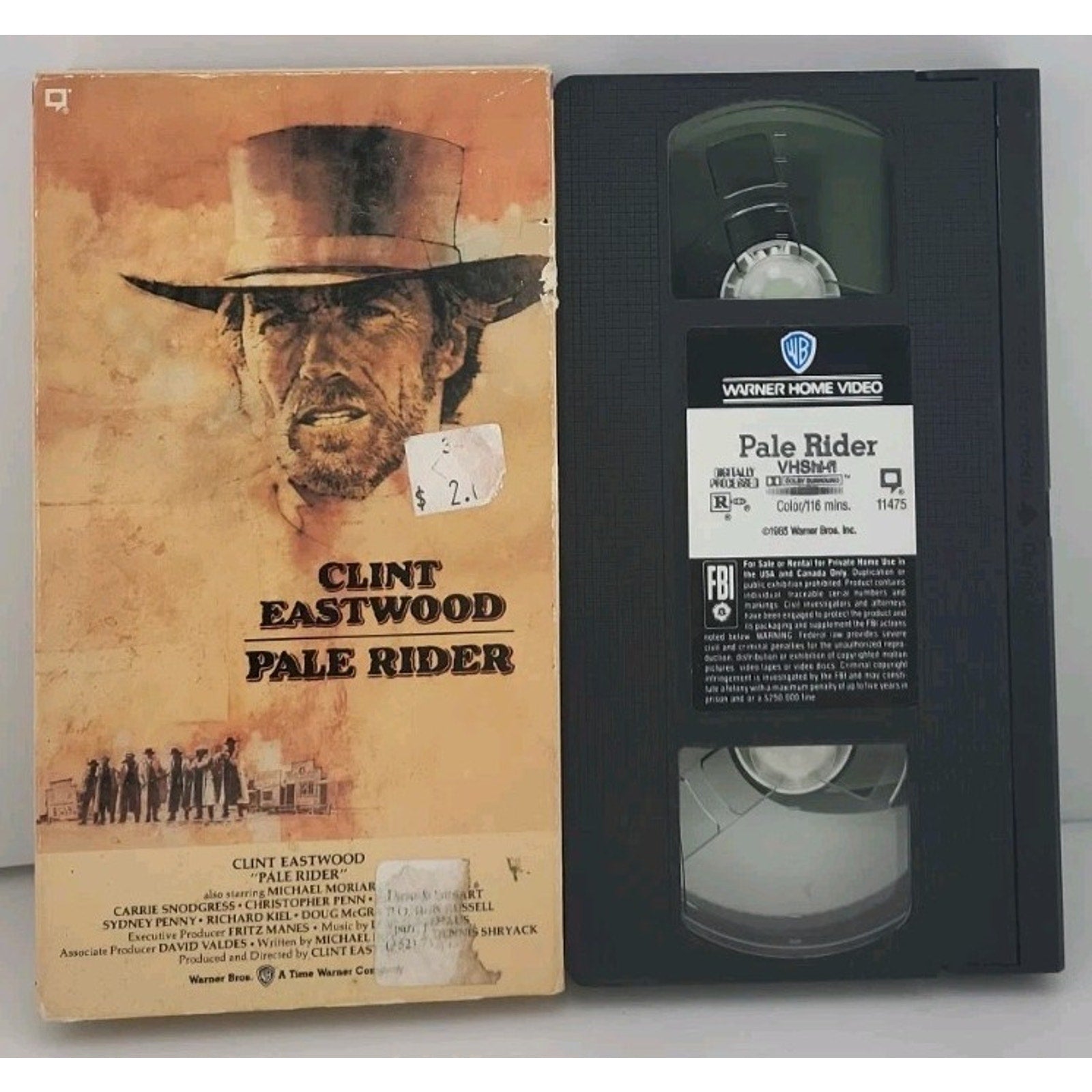 Pale Rider (VHS, 1990) *Acceptable*