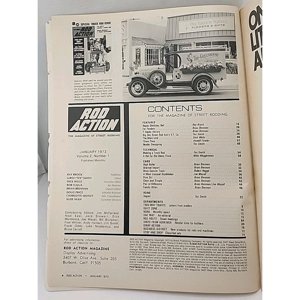 Rod Action Magazine - January 1973 - Volume 2 Number 1