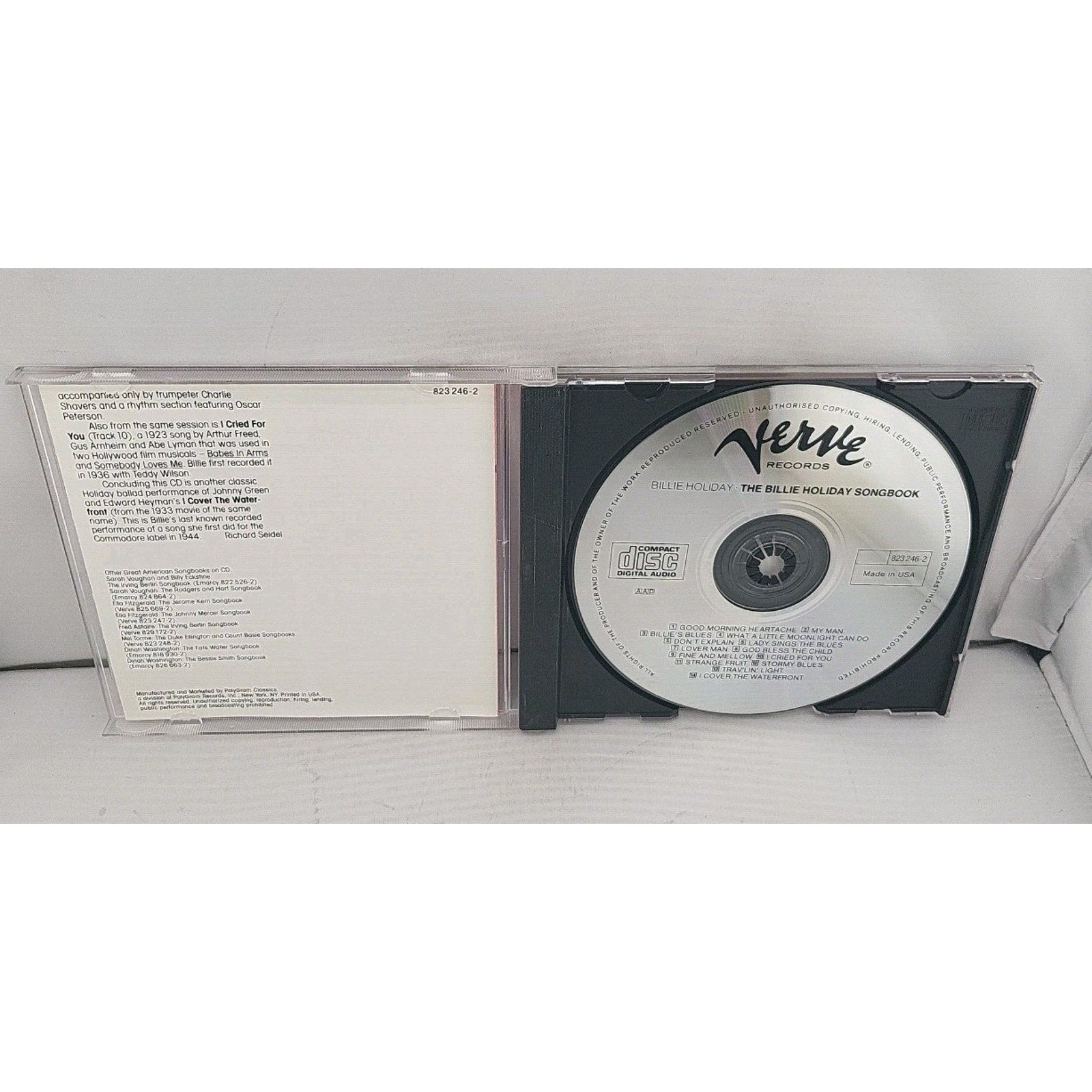 The Billie Holiday Songbook by Billie Holiday (CD, 1986, Verve)