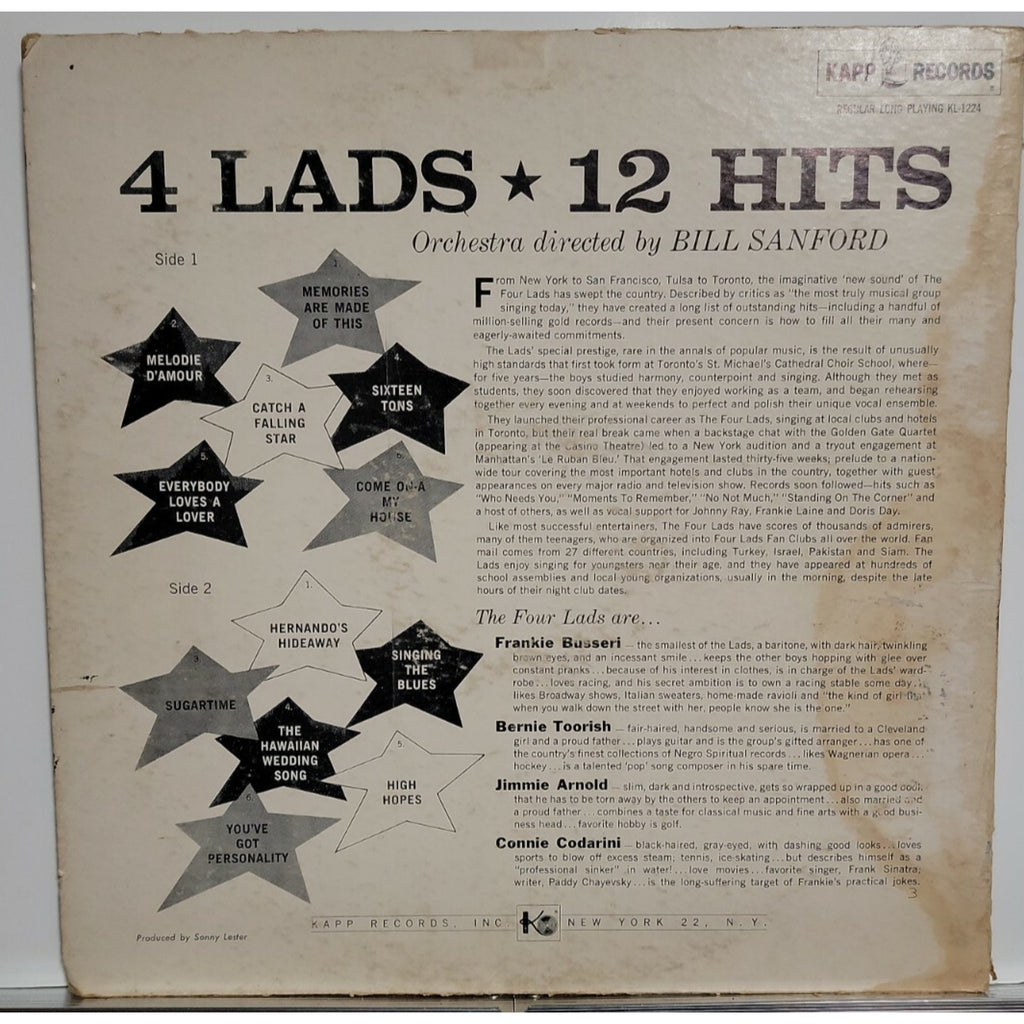 4 Lads – 12 Hits (Vinyl)