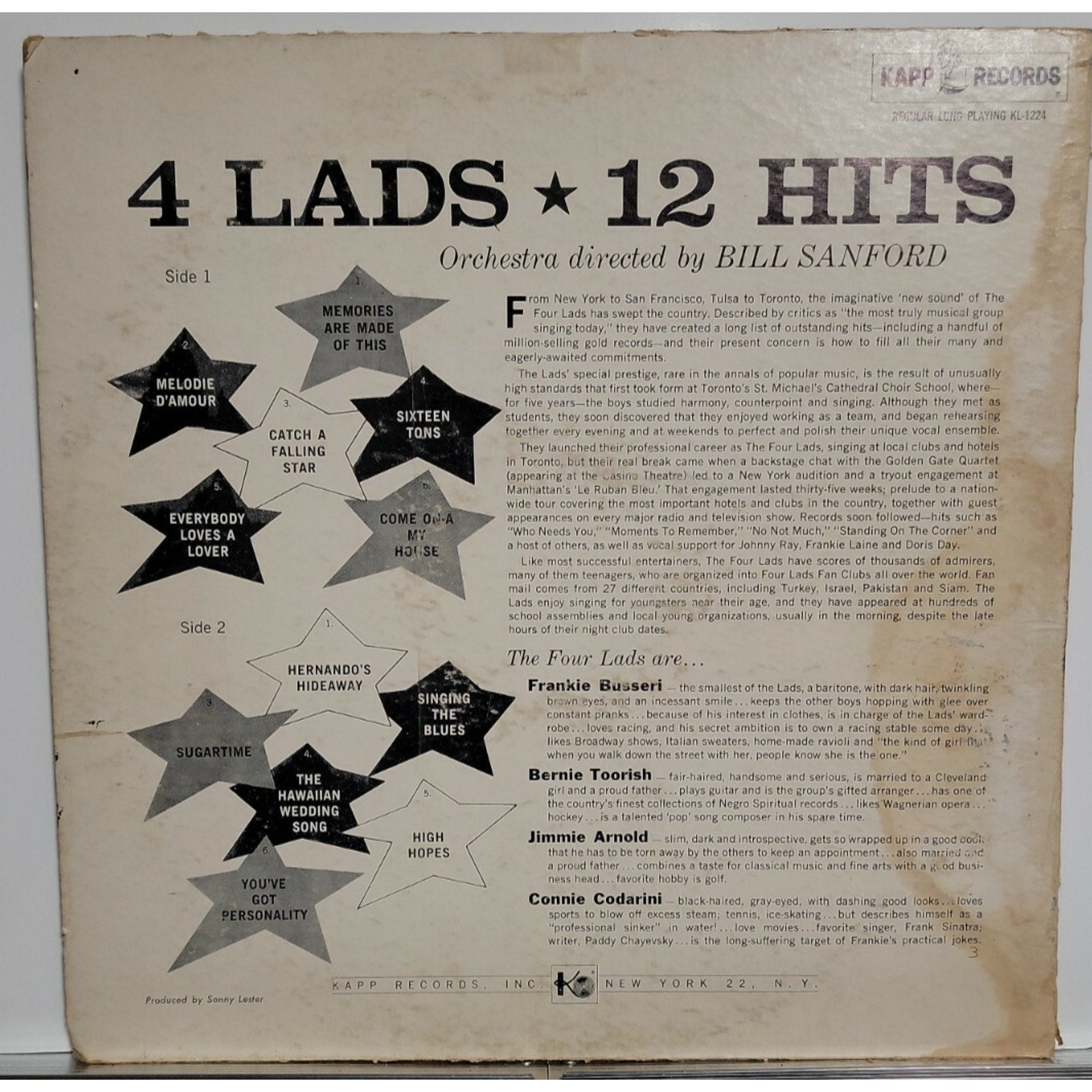 4 Lads – 12 Hits (Vinyl)