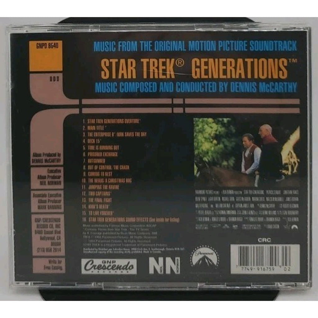 Star Trek Generations by Dennis McCarthy (CD, Dec-1994, GNP/Crescendo)