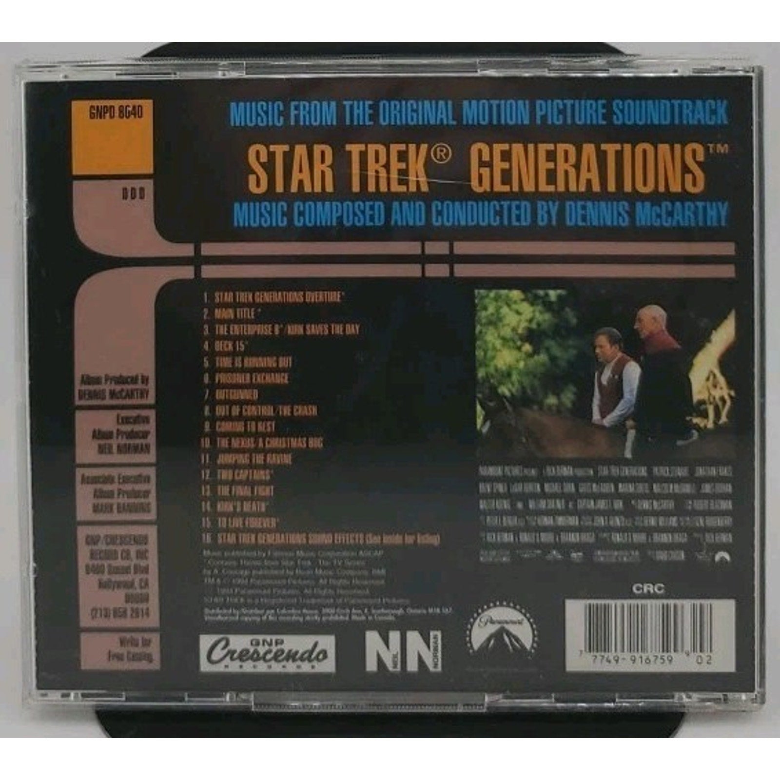 Star Trek Generations by Dennis McCarthy (CD, Dec-1994, GNP/Crescendo)