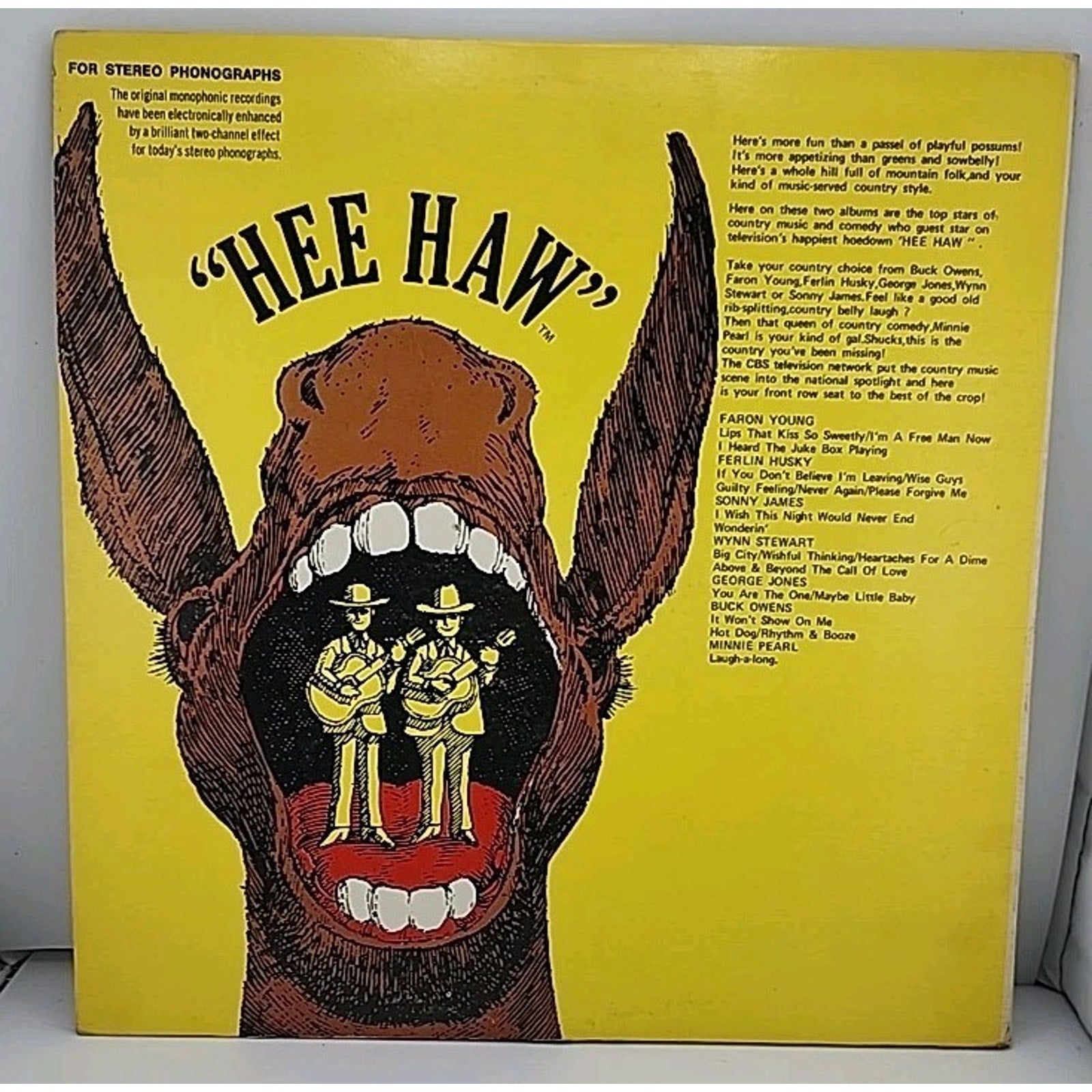 Hee Haw Show Guest Stars Vinyl Record 2 Complete Albums Country