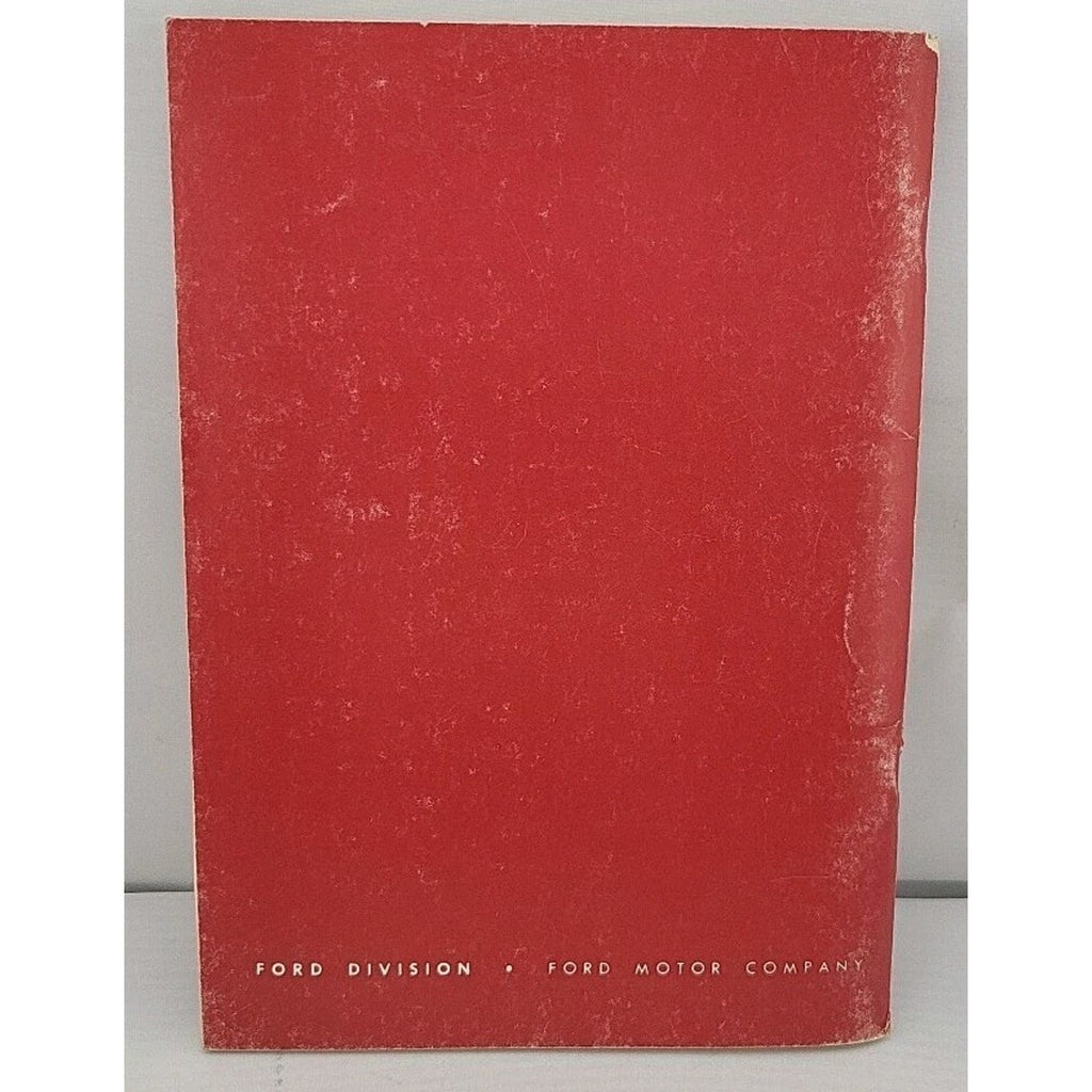 Original 1955 Ford Thunderbird Handbook - Form 7513-55